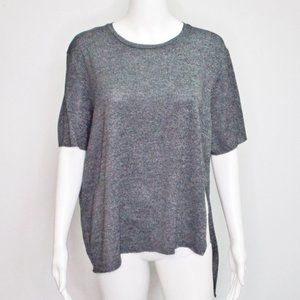 Wilfred Aritzia Raw Edge Asymmetrical Hem Top